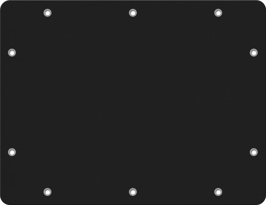 Black&nbsp;Anodized Aluminum Pelican 1300 Base Panel