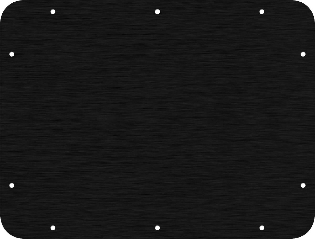 Black&nbsp;Anodized Aluminum Pelican 1400 Base Panel