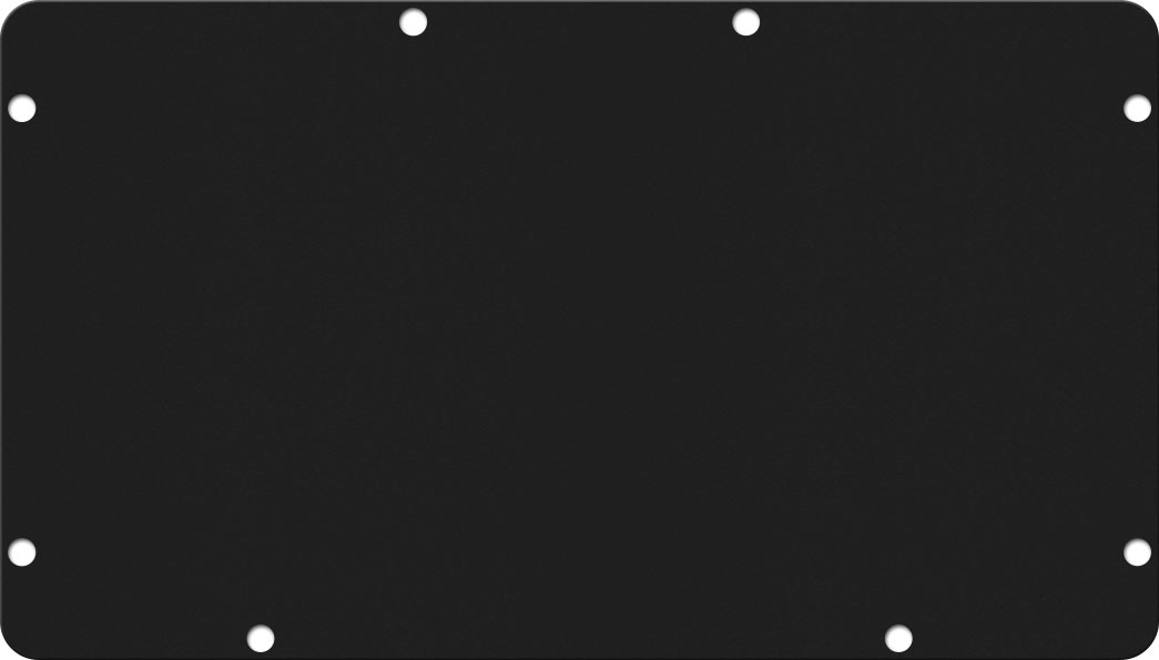 Black&nbsp;Anodized Aluminum Pelican 1170 Base Panel