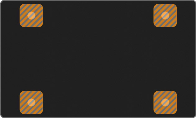 Black&nbsp;Anodized&nbsp;Aluminum Pelican 1150 Sub-Panel
