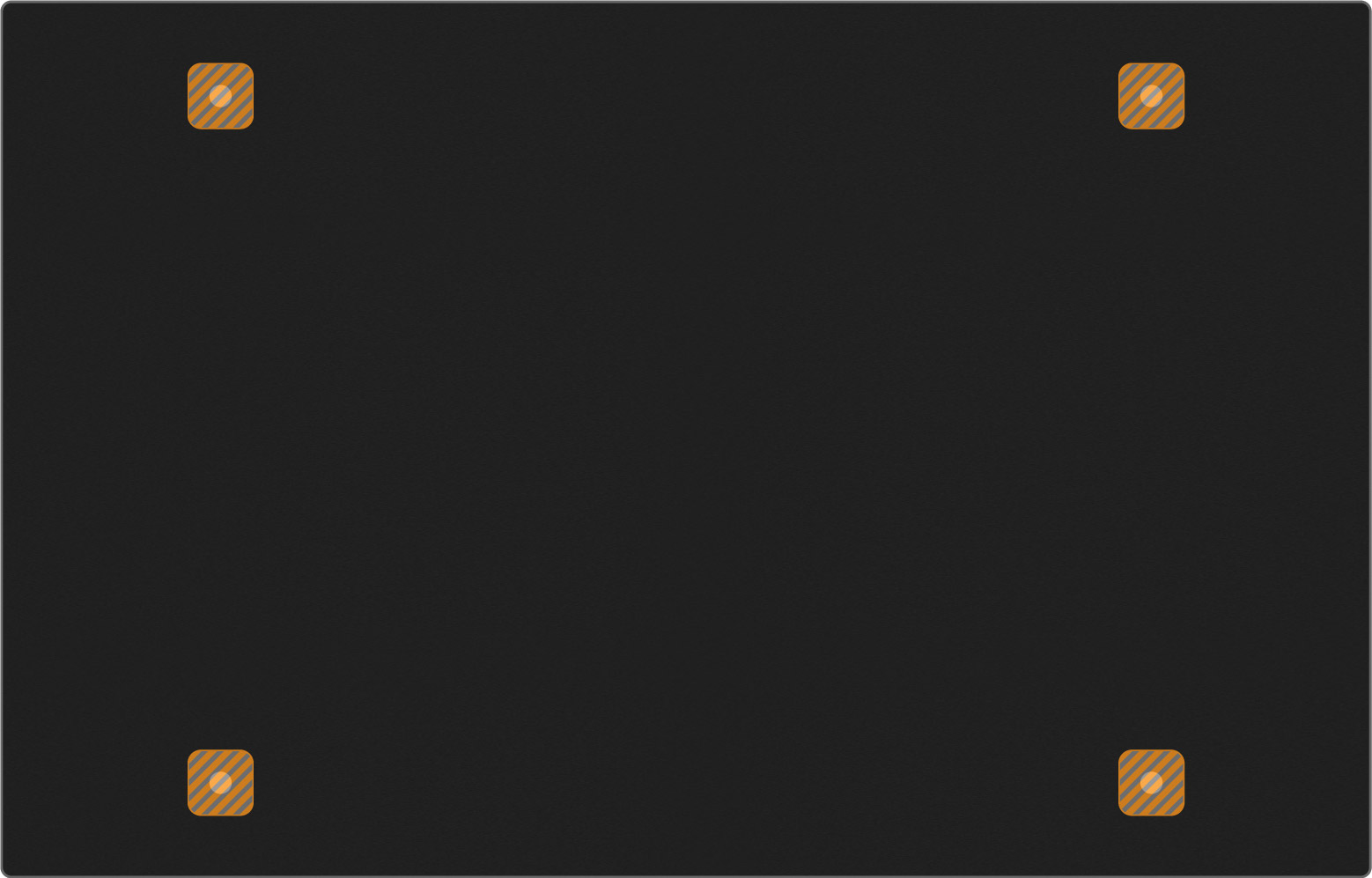 Black&nbsp;Anodized&nbsp;Aluminum Pelican 1500 Sub-Panel