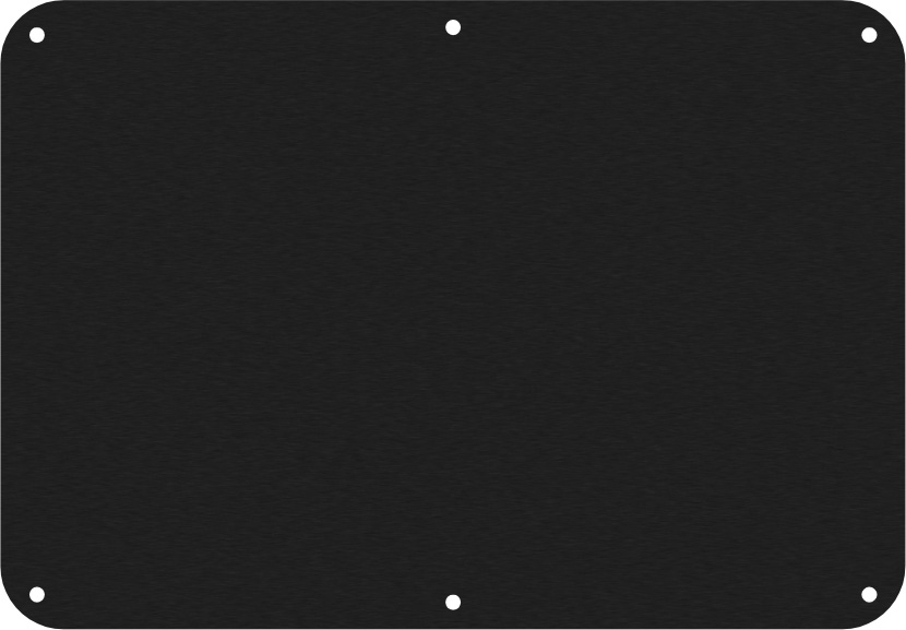 Black&nbsp;Anodized Aluminum Seahorse SE120 Base Panel