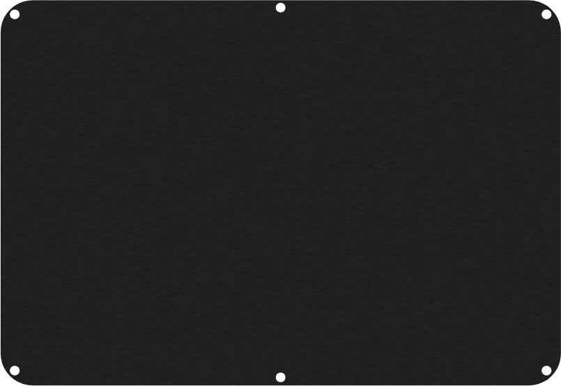 Black&nbsp;Anodized Aluminum Seahorse SE120 Lid Panel