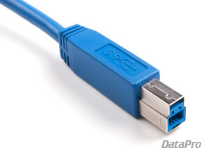 Panel-Mount USB 3.0 Type-B to Micro-B Cable -- DataPro